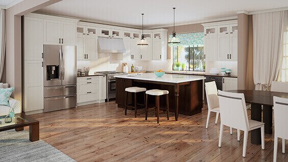 St Charles Series - Antique White Shaker